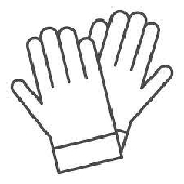Handschuhe Leder /Stoff/ FW