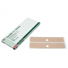Curafix i.v. classic, hautfarbenes Kanlenpflaster 2,5x12,5cm, 20 Stck
