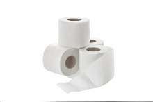Toilettenpapier 2-lagig, wei, 250 Blatt, 8x8 Rollen