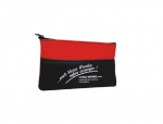 LEINA - Mini-Verbandtasche, schwarz-rote Nylontasche