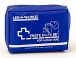 LEINA - Erste-Hilfe-Set für Haustiere, Nylontasche, Blau