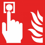 Brandschutzzeichen Brandmelder, F005, Kunststoff, 200 x 200 mm