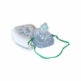 Taschenmaske mit Ventil und  Bakterienfilter in Hartschale